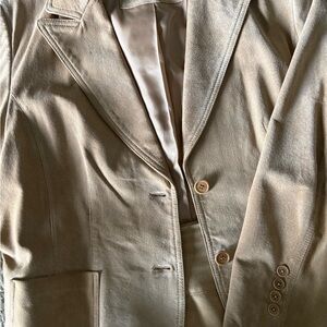Context Tan Suede Blazer